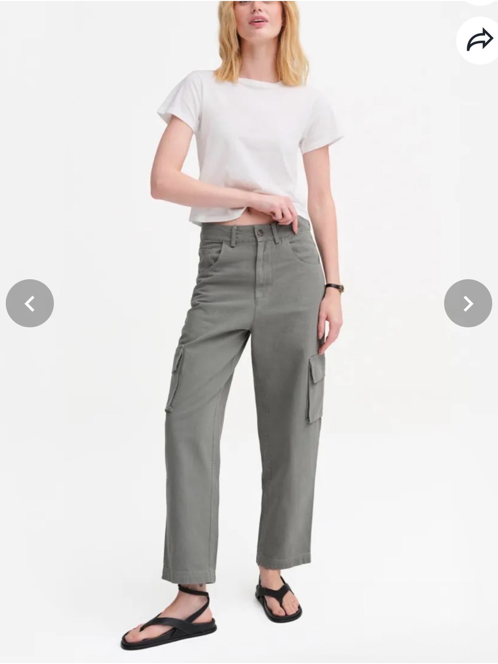 Mate the label Organic Cotton Canvas Cargo Pant small